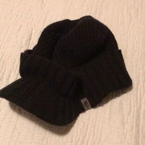 North face black hat